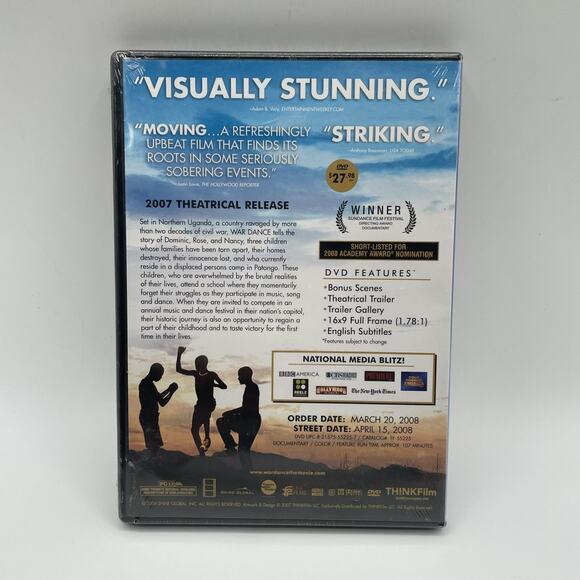 War Dance (DVD, 2008) Brand New Factory Sealed Theatrical Release (D) - Picture 2 of 2